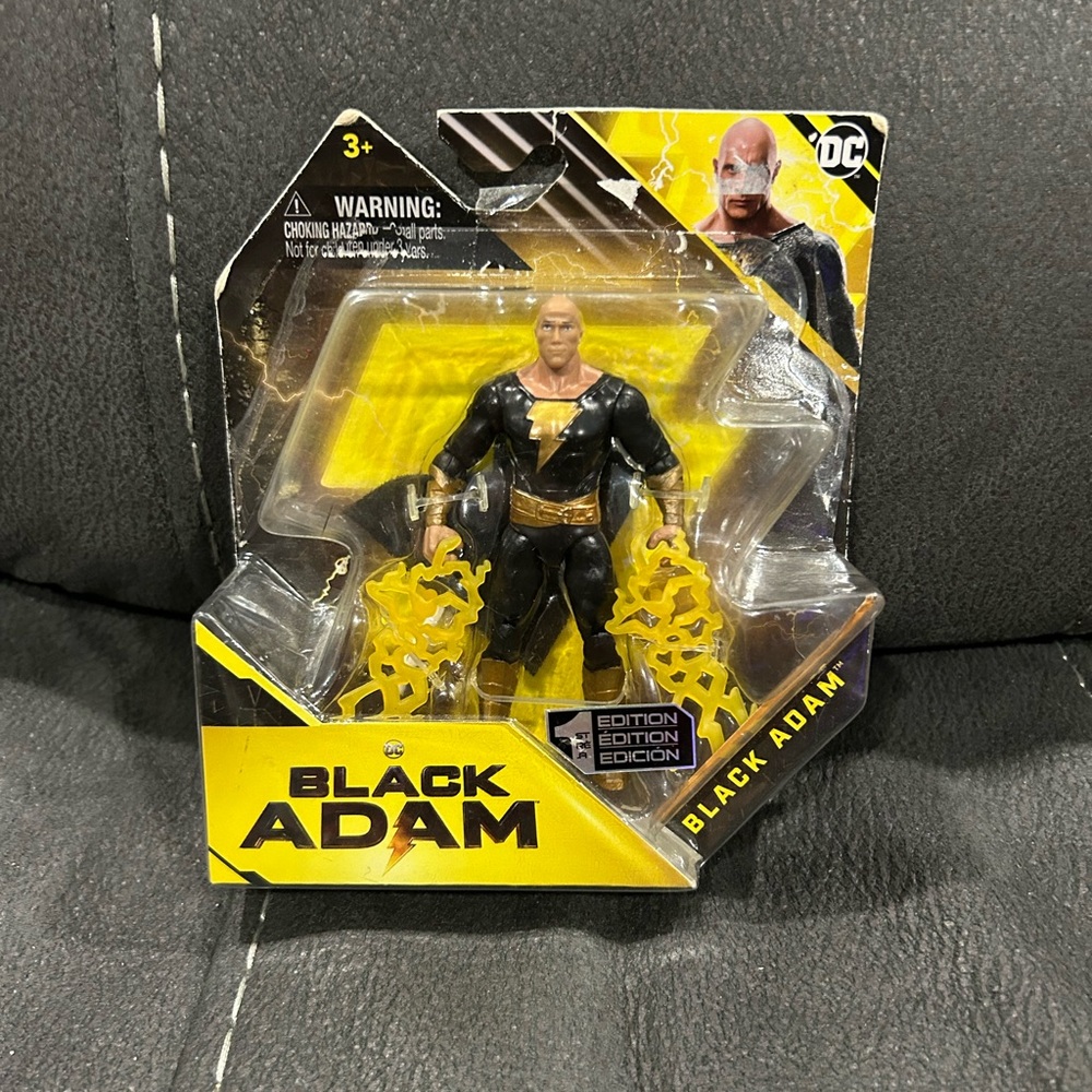 DC’s Black Adam movie 4” figure! First edition! Dwayne “the rock” Johnson